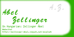 abel zellinger business card